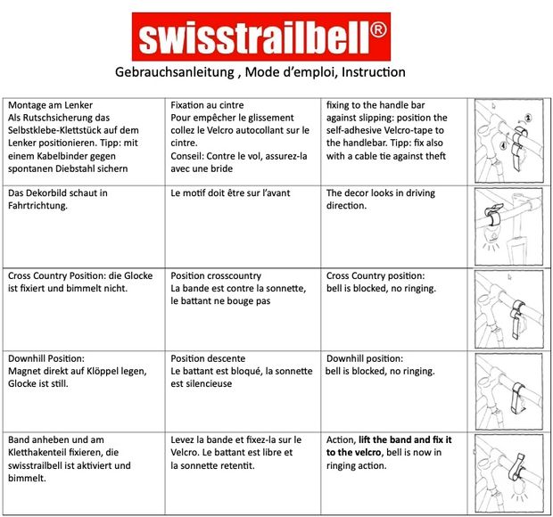 swisstrailbell® Rot-Edelweiss